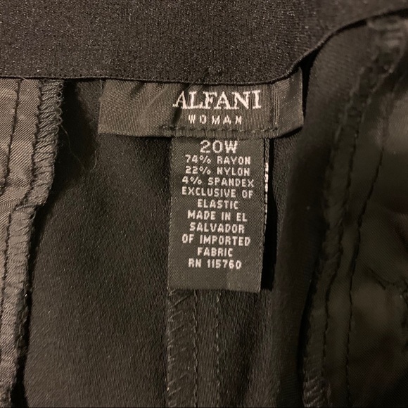 Alfani gold print black dress pants - Picture 2 of 4